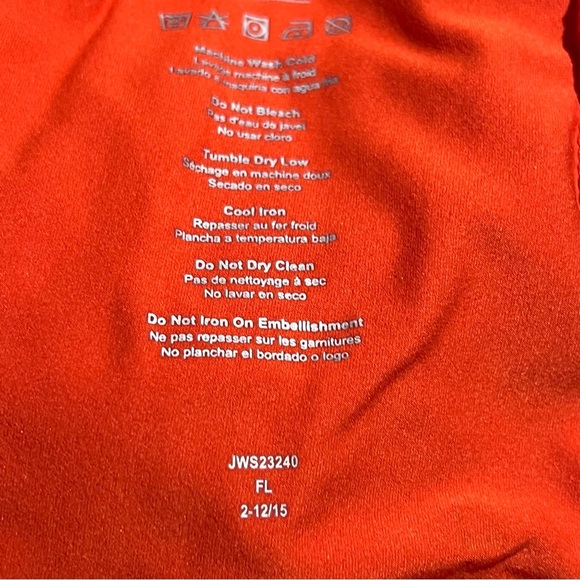 Merrell Open Back Ruched Orange Tank Top Size Medium - Picture 10 of 11